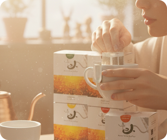 드립백 커피 이미지